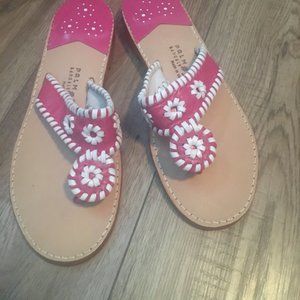 NWOT Palm Beach Sandals Classic Linaria / White